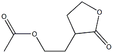 2-(2-oxooxolan-3-yl)ethyl acetate Structure
