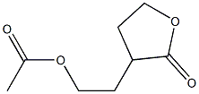 2-(2-oxooxolan-3-yl)ethyl acetate Struktur