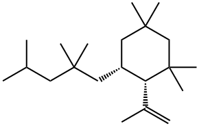 Cyclohexane, 1,1,5,5-tetramethyl-2-(1-methylethenyl)-3-(2,2,4-trimethylpentyl)-, cis- (9CI) Structure