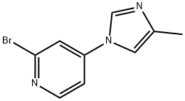 2-Bromo-4-(4-methylimidazol-1-yl)pyridine Structure