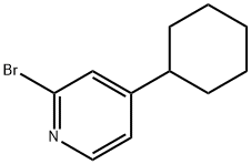 2-Bromo-4-(cyclohexyl)pyridine 结构式