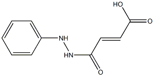 (E)-4-oxo-4-(2-phenylhydrazino)-2-butenoic acid 化学構造式
