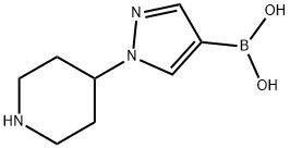 Boronic acid, B-[1-(4-piperidinyl)-1H-pyrazol-4-yl]-,1146614-42-7,结构式