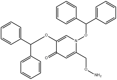 114875-65-9 4(1H)-Pyridinone, 2-[(aminooxy)methyl]-1,5-bis(diphenylmethoxy)-