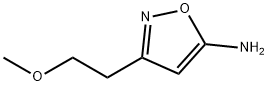 3-(2-methoxyethyl)-1,2-oxazol-5-amine 化学構造式