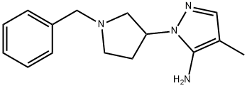 1-(1-benzylpyrrolidin-3-yl)-4-methyl-1H-pyrazol-5-amine, 1152544-73-4, 结构式