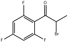 2-bromo-1-(2,4,6-trifluorophenyl)propan-1-one Struktur