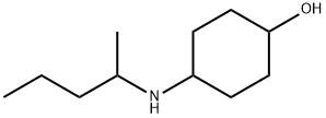 4-(戊-2-基氨基)环己烷-1-醇 结构式