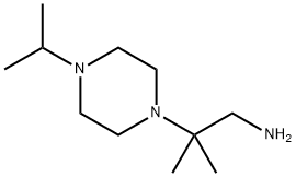 2-methyl-2-(4-(propan-2-yl)piperazin-1-yl)propan-1-amine Struktur