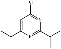 4-chloro-6-ethyl-2-(propan-2-yl)pyrimidine 化学構造式