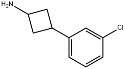 3-(3-chlorophenyl)cyclobutan-1-amine,1156296-61-5,结构式