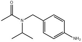 N-[(4-aminophenyl)methyl]-N-(propan-2-yl)acetamide Struktur