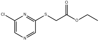 2-[(6-氯吡嗪-2-基)硫烷基]乙酸乙酯, 1156875-83-0, 结构式