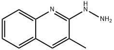 2-hydrazinyl-3-methylquinoline 化学構造式
