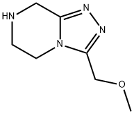 3-(methoxymethyl)-5H,6H,7H,8H-[1,2,4]triazolo[4,3-a]pyrazine Structure