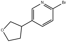 2-Bromo-5-(tetrahydrofuran-3-yl)pyridine 结构式