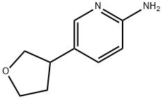 2-Amino-5-(tetrahydrofuran-3-yl)pyridine 化学構造式