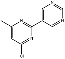 4-Chloro-6-methyl-2-(5-pyrimidyl)pyrimidine 结构式