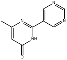 4-Hydroxy-6-methyl-2-(5-pyrimidyl)pyrimidine Structure