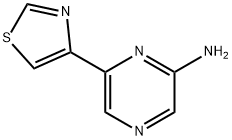 2-Amino-6-(4-thiazolyl)pyrazine Structure