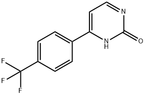 2-Hydroxy-4-(4-trifluoromethylphenyl)pyrimidine 化学構造式