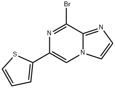 8-Bromo-6-(2-thienyl)imidazo[1,2-a]pyrazine,1159816-23-5,结构式