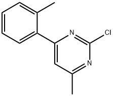 2-Chloro-6-(2-tolyl)-4-methylpyrimidine Structure