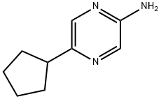 2-Amino-5-(cyclopentyl)pyrazine Structure