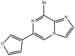 8-Bromo-6-(3-furyl)imidazo[1,2-a]pyrazine Struktur