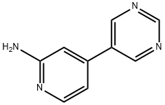 2-AMINO-4-(5-PYRIMIDYL)PYRIDINE Struktur