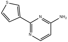 2-(噻吩-3-基)嘧啶-4-胺,1159817-18-1,结构式