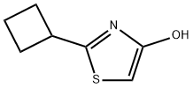 4-Hydroxy-2-cyclobutylthiazole, 1159817-26-1, 结构式