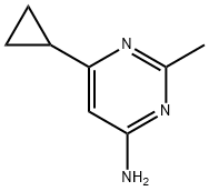 6-环丙基-2-甲基嘧啶-4-胺, 1159818-40-2, 结构式