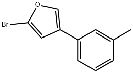 2-Bromo-4-(3-tolyl)furan Struktur