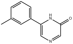 2-Hydroxy-6-(3-tolyl)pyrazine 化学構造式