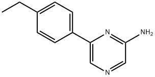 2-Amino-6-(4-ethylphenyl)pyrazine Structure