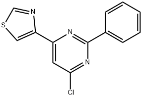 4-Chloro-2-phenyl-6-(4-thiazolyl)pyrimidine Structure