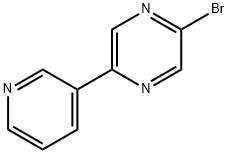 2-Bromo-5-(3-pyridyl)pyrazine Struktur