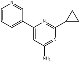 4-Amino-6-(3-pyridyl)-2-cyclopropylpyrimidine 结构式