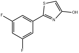 4-Hydroxy-2-(3,5-difluorophenyl)thiazole,1159820-32-2,结构式