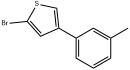 2-Bromo-4-(3-tolyl)thiophene Struktur