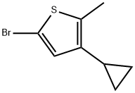 2-Bromo-4-(cyclopropyl)-5-methylthiophene Struktur