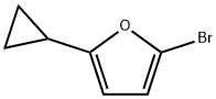 2-Bromo-5-(cyclopropyl)furan 化学構造式