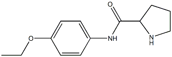 N-(4-ethoxyphenyl)pyrrolidine-2-carboxamide 化学構造式