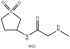 N-(1,1-dioxo-1lambda6-thiolan-3-yl)-2-(methylamino)acetamide hydrochloride Structure