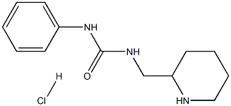 1-phenyl-3-(piperidin-2-ylmethyl)urea hydrochloride Structure