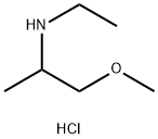 ethyl(1-methoxypropan-2-yl)amine hydrochloride Struktur