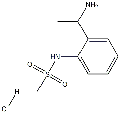 N-[2-(1-aminoethyl)phenyl]methanesulfonamide hydrochloride Structure