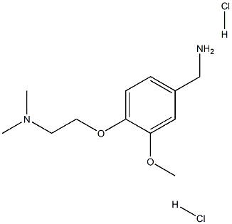 {4-[2-(二甲氨基)乙氧基]-3-甲氧苯基}甲胺二盐酸, 1170882-91-3, 结构式