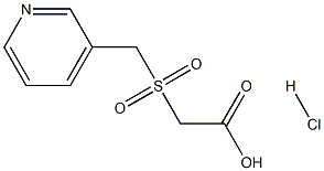 2-(pyridin-3-ylmethanesulfonyl)acetic acid hydrochloride Struktur